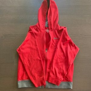 Boys XL red Nike full zip hoodie